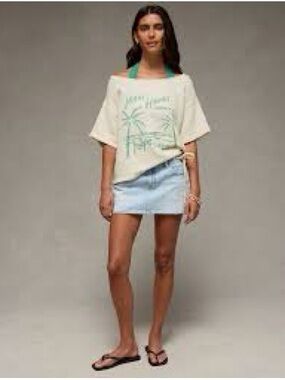American Eagle Outfitters NWT White Crop Tank Top - Classic White